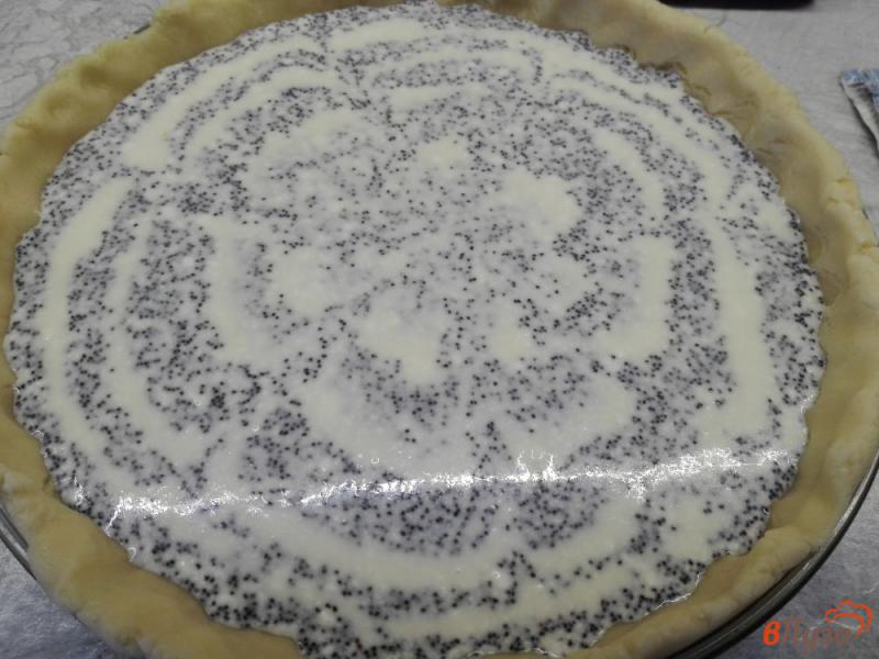 Фото приготовление рецепта: Пирог с творожно-маковой начинкой шаг №11