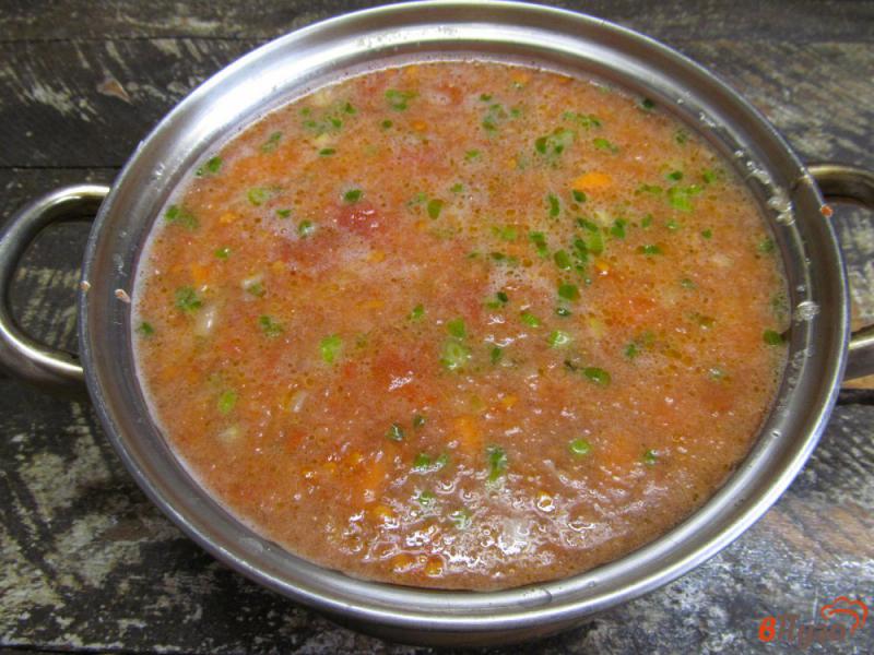 Фото приготовление рецепта: Греческий томатный суп с фасолью шаг №5