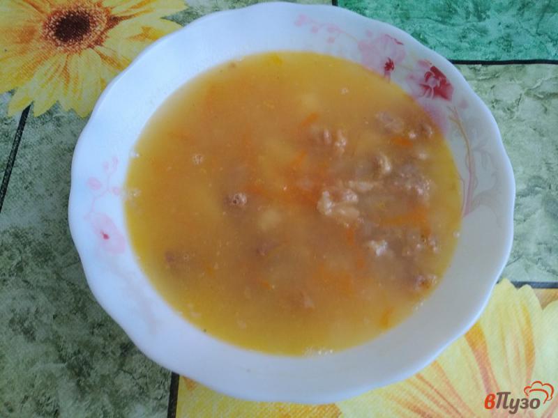 Фото приготовление рецепта: Гороховый суп свареный на свиных ребрах шаг №12