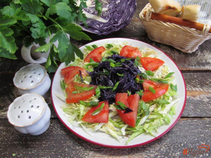 Фото приготовление рецепта: Капустный салат с помидором шаг №6