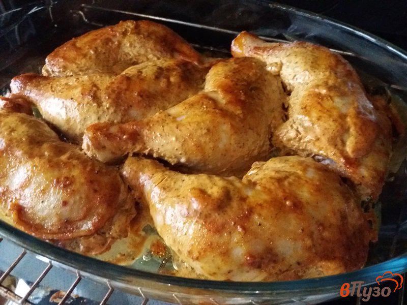 Фото приготовление рецепта: Запеченные куриные окорочка шаг №7