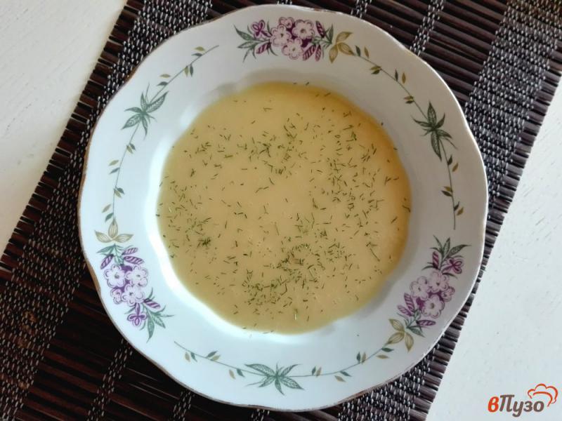 Фото приготовление рецепта: Гороховый суп-пюре с укропом шаг №7