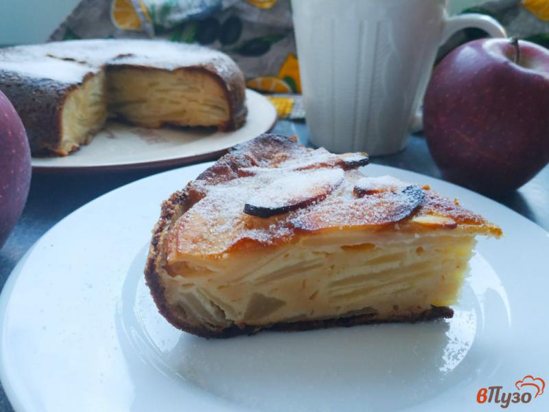 Фото приготовление рецепта: Мега яблочный пирог шаг №9