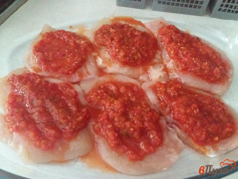 Фото приготовление рецепта: Запеченные куриные отбивные по-итальянски шаг №3
