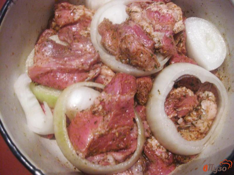 Фото приготовление рецепта: Шашлык из свинины в классическом маринаде шаг №4