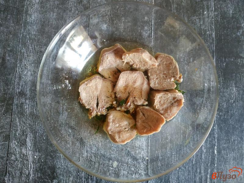 Фото приготовление рецепта: Маринованный свиной язык шаг №5