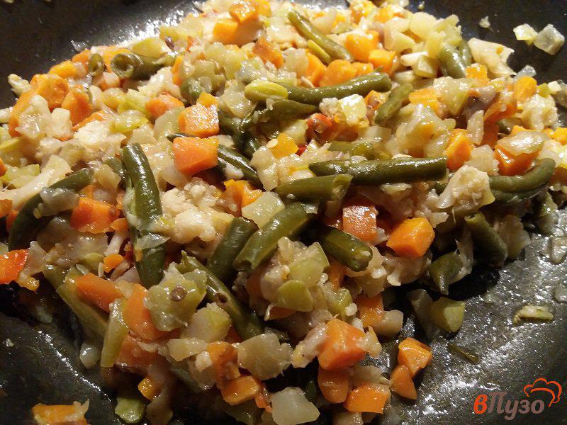 Фото приготовление рецепта: Тушеные овощи на гаринир шаг №4