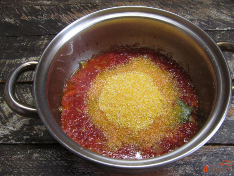 Фото приготовление рецепта: Томатно-кукурузный суп шаг №3