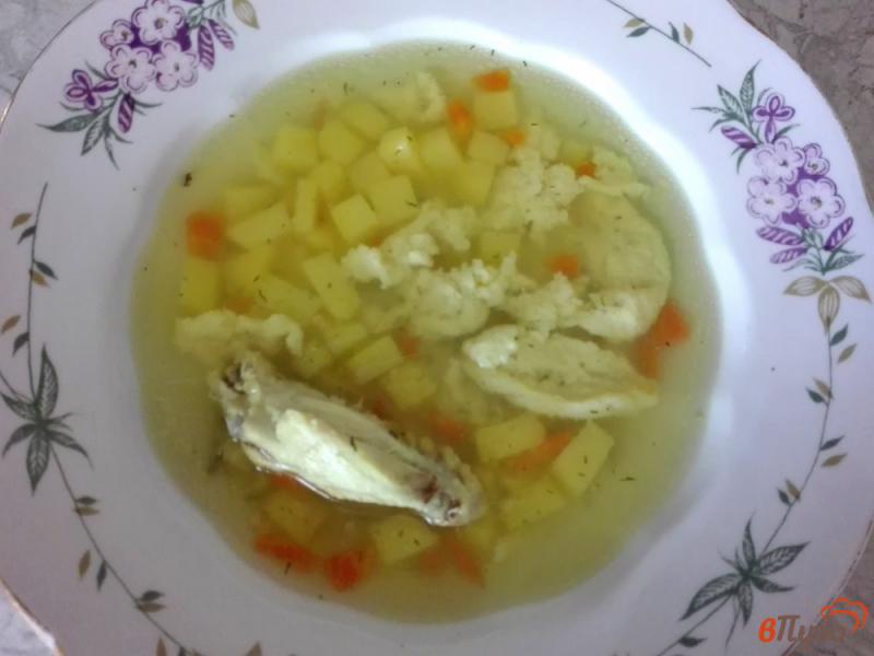 Фото приготовление рецепта: Куриный суп с яичными клецками шаг №9