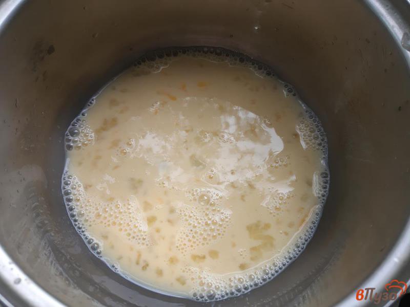 Фото приготовление рецепта: Блины на молоке с творожной массой шаг №3