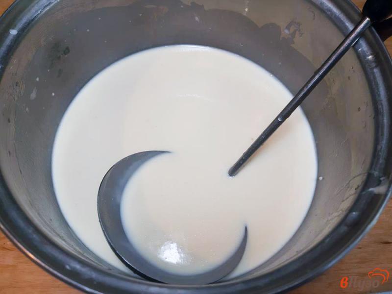 Фото приготовление рецепта: Блины на молоке с творожной массой шаг №5