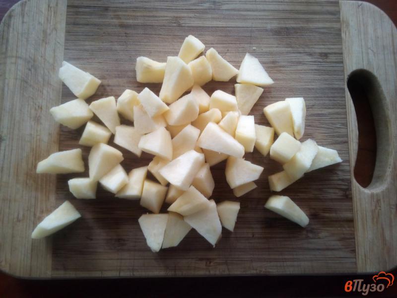 Фото приготовление рецепта: Овсяная каша на молоке с яблоками шаг №2