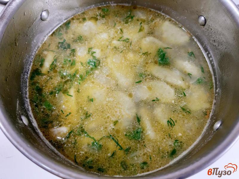 Фото приготовление рецепта: Суп с гороховыми клецками шаг №9