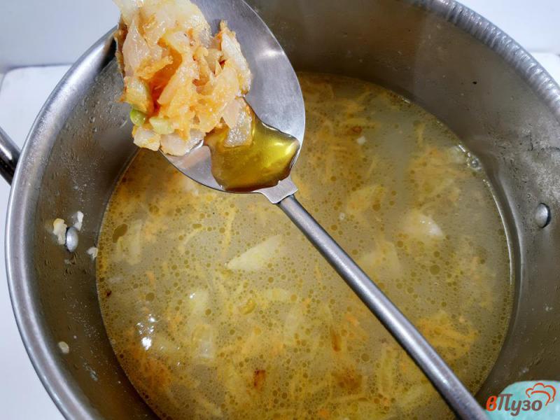 Фото приготовление рецепта: Суп с гороховыми клецками шаг №7