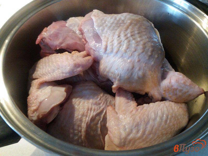 Фото приготовление рецепта: Сальтисон из мяса петуха шаг №2