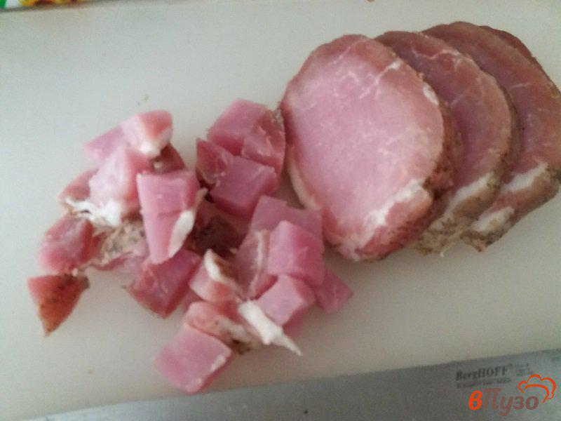 Фото приготовление рецепта: Салат с вяленым мясом шаг №4