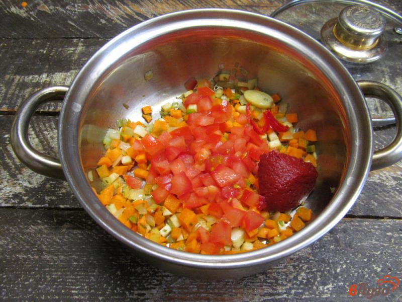Фото приготовление рецепта: Греческий суп из чечевицы с сыром фета шаг №3