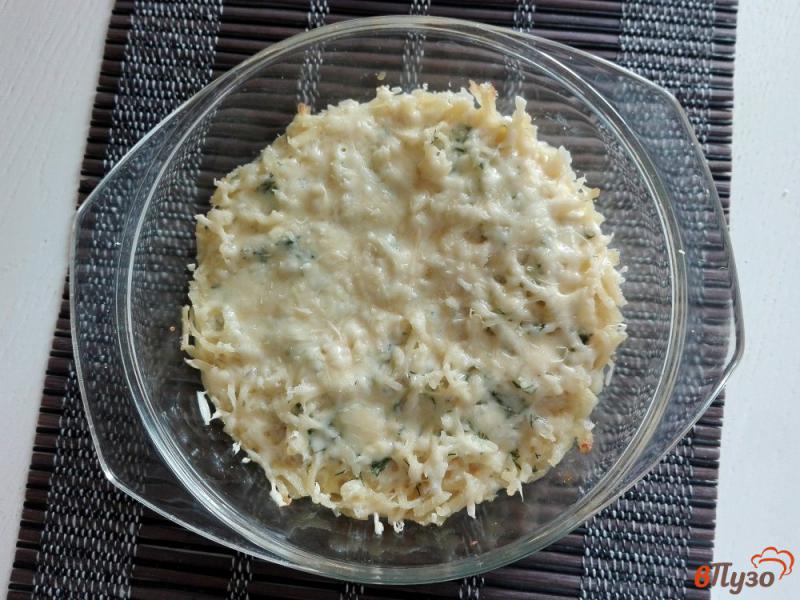 Фото приготовление рецепта: Запеканка из макарон с сыром и укропом шаг №6