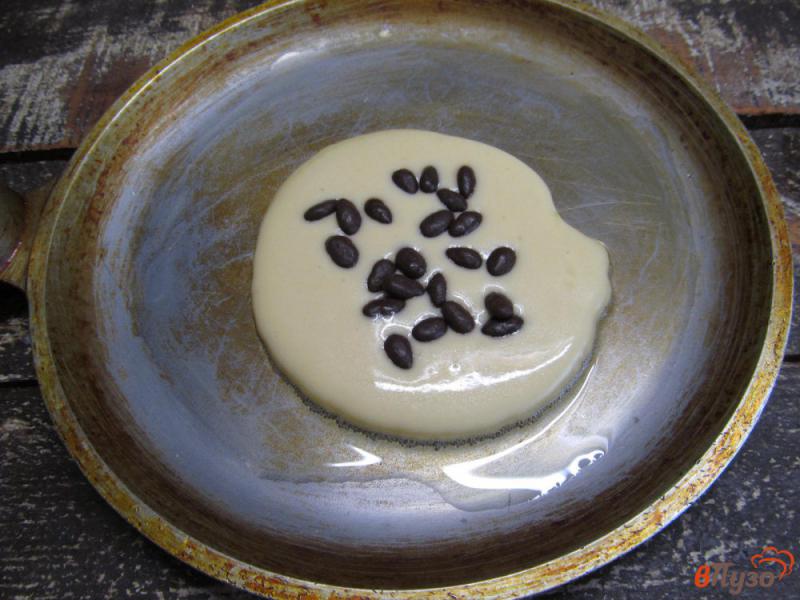 Фото приготовление рецепта: Шоколадные блины с бананом шаг №3