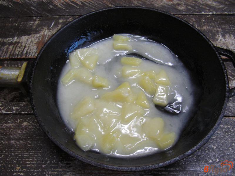 Фото приготовление рецепта: Блинчики с начинкой из ананаса шаг №6