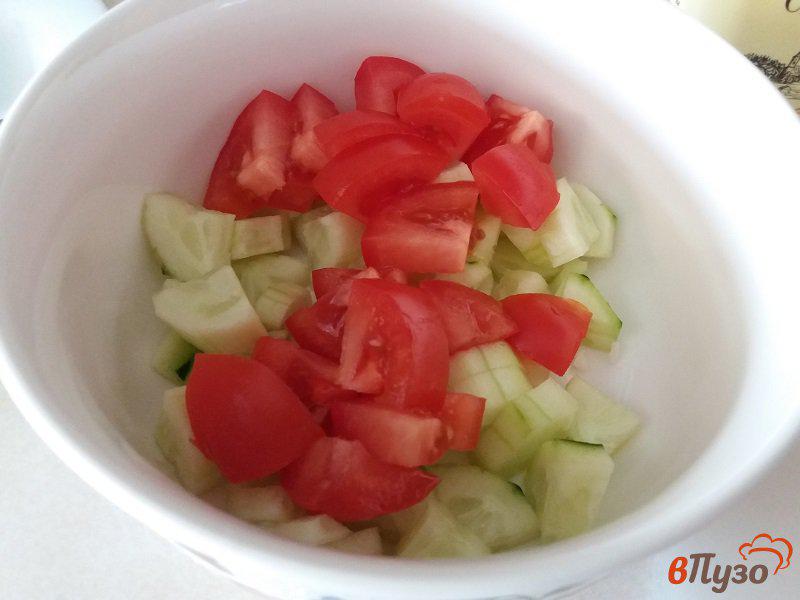 Фото приготовление рецепта: Салат из овощей шаг №2