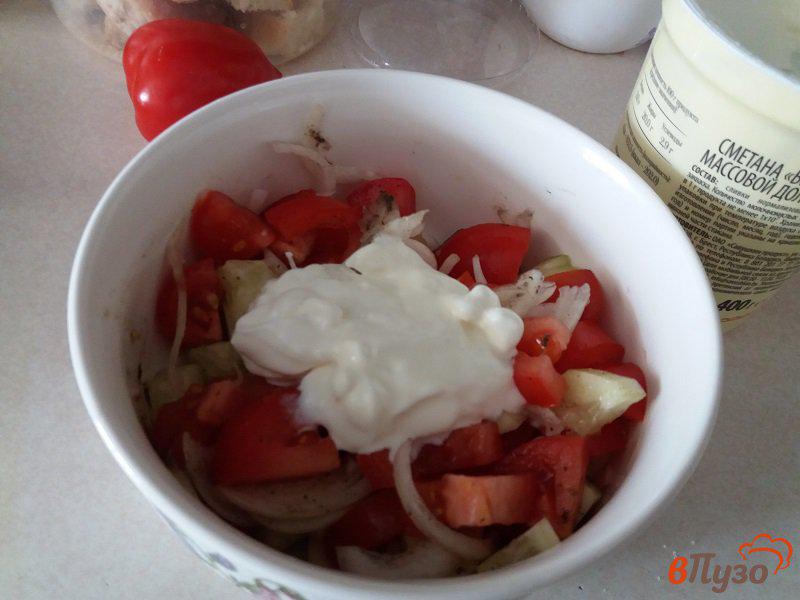 Фото приготовление рецепта: Салат из овощей шаг №4