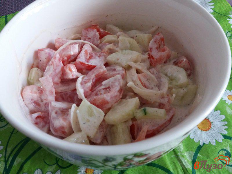Фото приготовление рецепта: Салат из овощей шаг №5