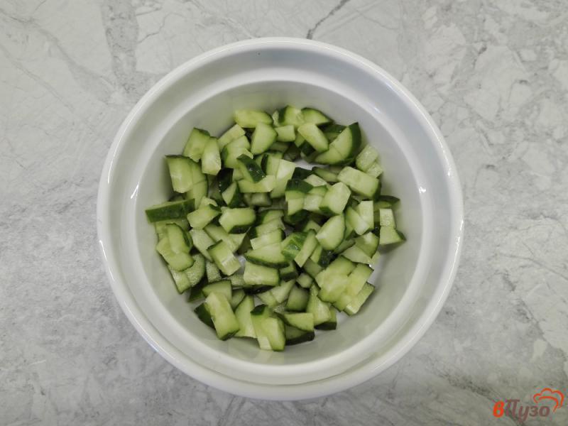 Фото приготовление рецепта: Овощной салат с копченым мясом шаг №1