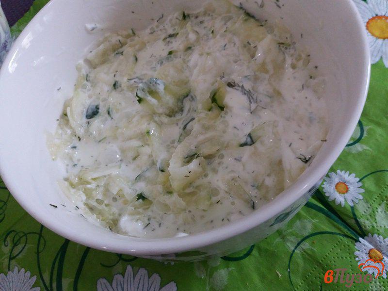Фото приготовление рецепта: Польский салат «Мизерия» шаг №7