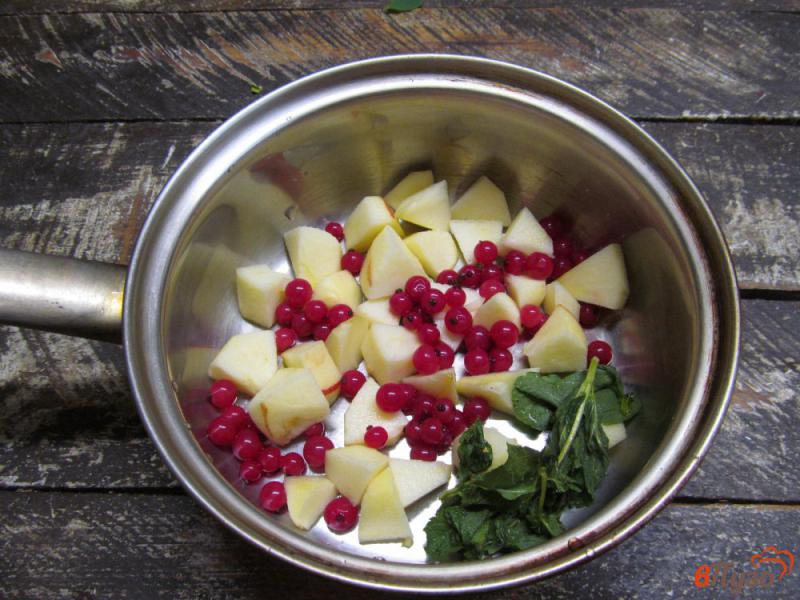 Фото приготовление рецепта: Яблочно-смородиновый мусс на манной крупе шаг №1