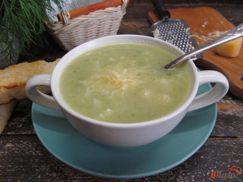 Фото приготовление рецепта: Суп из цветной капусты с пастой орзо шаг №9