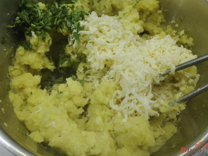 Фото приготовление рецепта: Запеченное картофельное пюре шаг №5