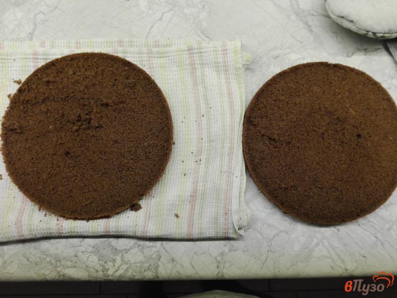 Фото приготовление рецепта: Шоколадно-кофейный торт шаг №10