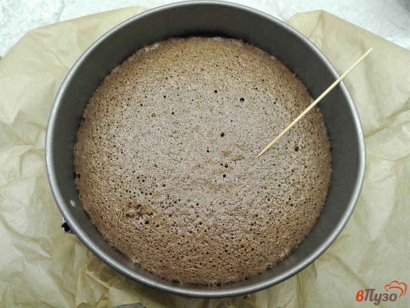Фото приготовление рецепта: Шоколадно-кофейный торт шаг №9