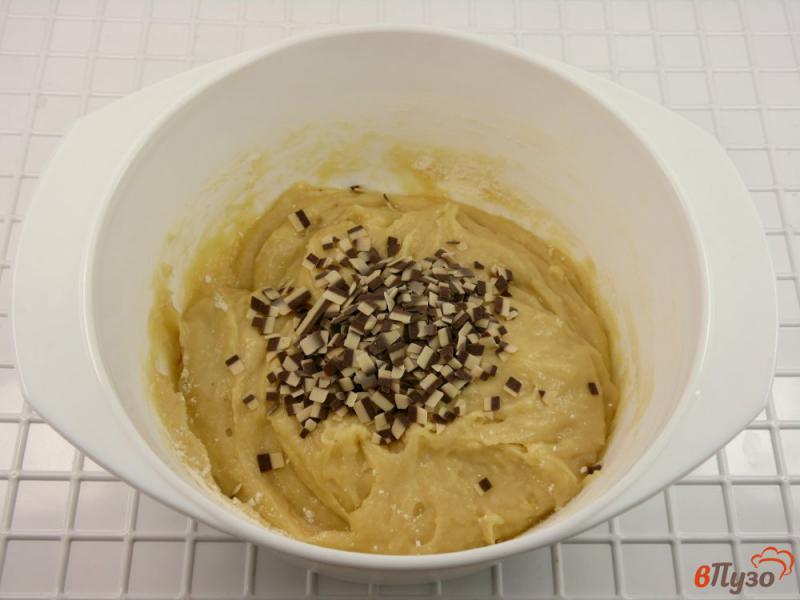 Фото приготовление рецепта: Печенье банановое постное с шоколадом шаг №4