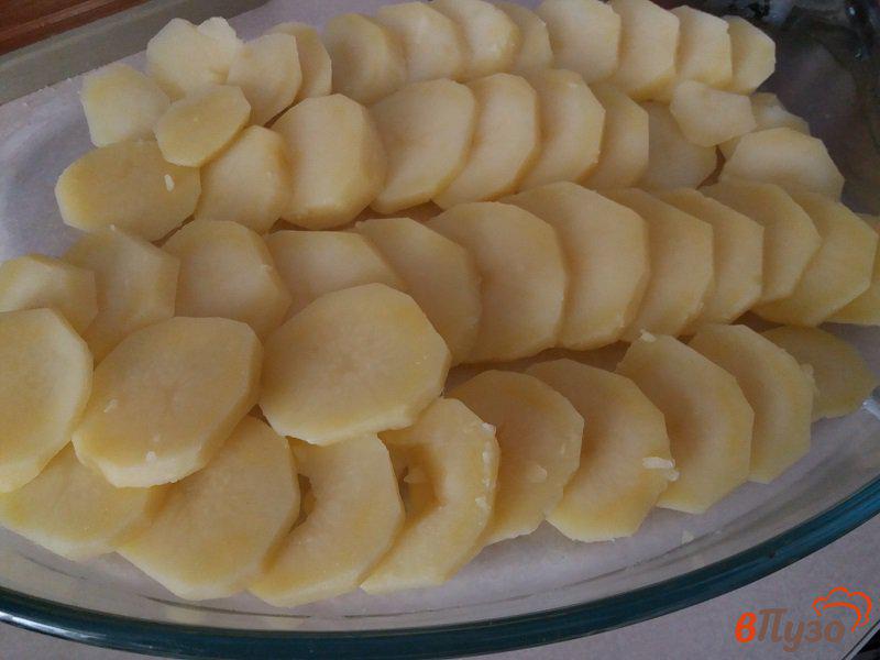 Фото приготовление рецепта: Запеченные куриные бёдрышки с картофелем шаг №5