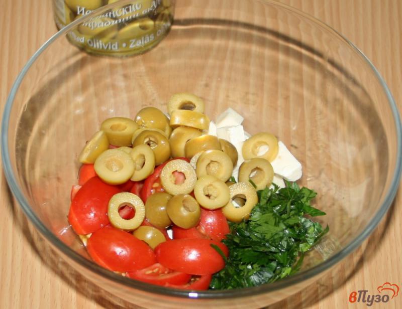 Фото приготовление рецепта: Итальянские лепешки (Piadina) с салатом шаг №7