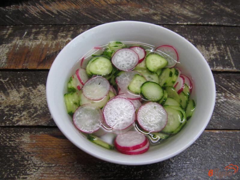 Фото приготовление рецепта: Салат из цветной капусты с редисом и огурцом шаг №1