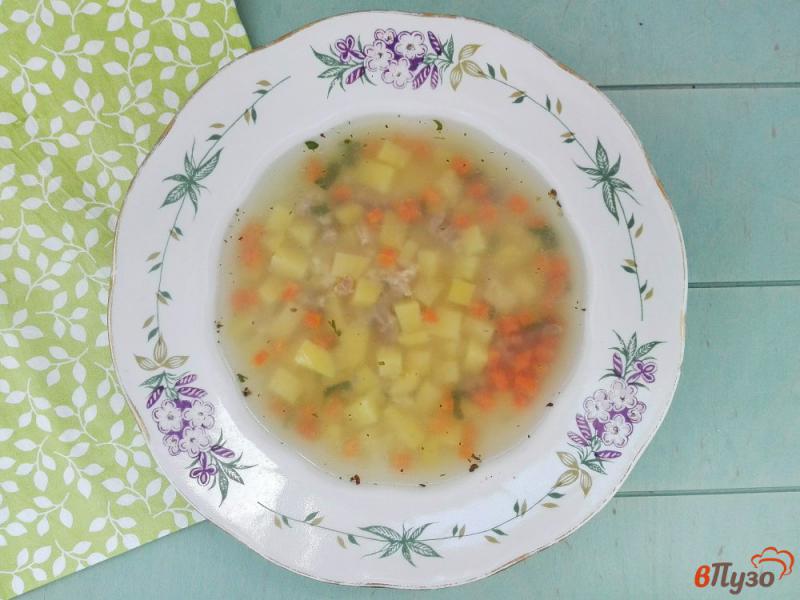 Фото приготовление рецепта: Суп на перепелином бульоне шаг №8