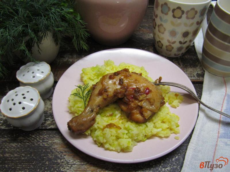 Фото приготовление рецепта: Тушеные куриные окорочка в азиатском стиле шаг №6