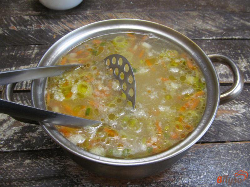 Фото приготовление рецепта: Картофельный суп с фасолью шаг №6