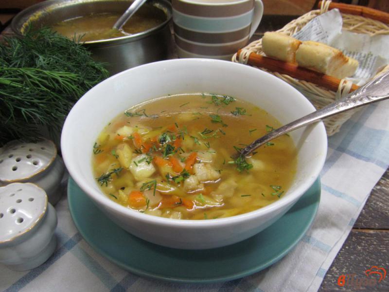 Фото приготовление рецепта: Картофельный суп с фасолью шаг №9