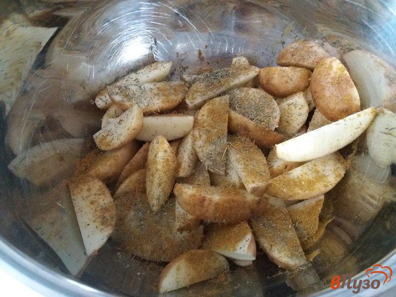 Фото приготовление рецепта: Запеченный молодой картофель по-деревенски шаг №2