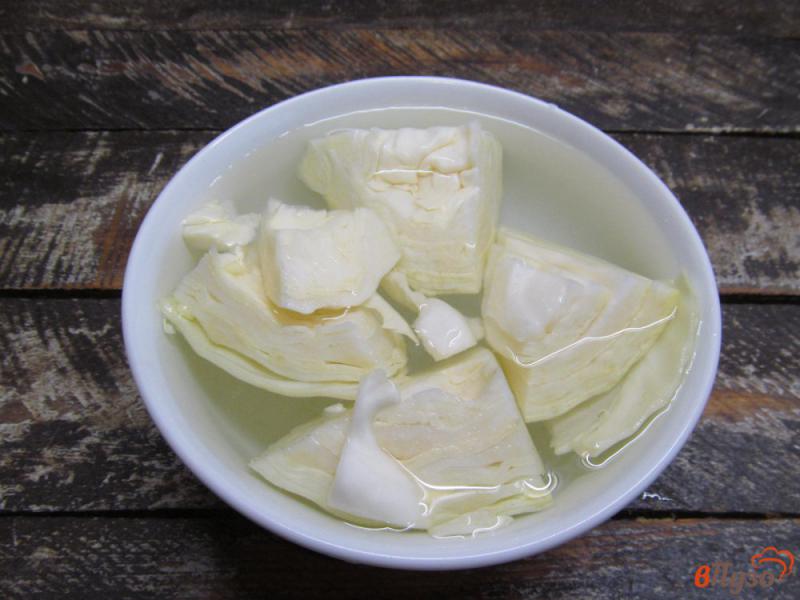 Фото приготовление рецепта: Капустный салат со свининой шаг №2