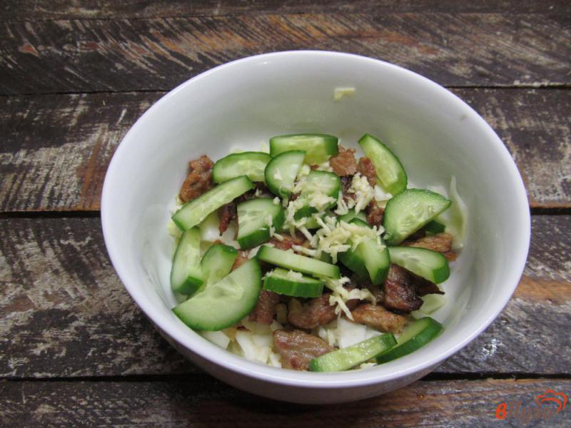 Фото приготовление рецепта: Капустный салат со свининой шаг №7