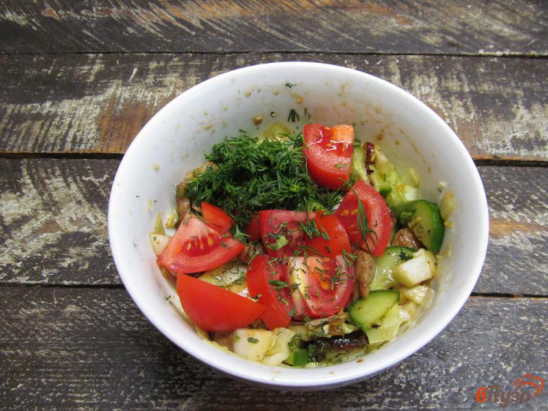 Фото приготовление рецепта: Капустный салат со свининой шаг №9