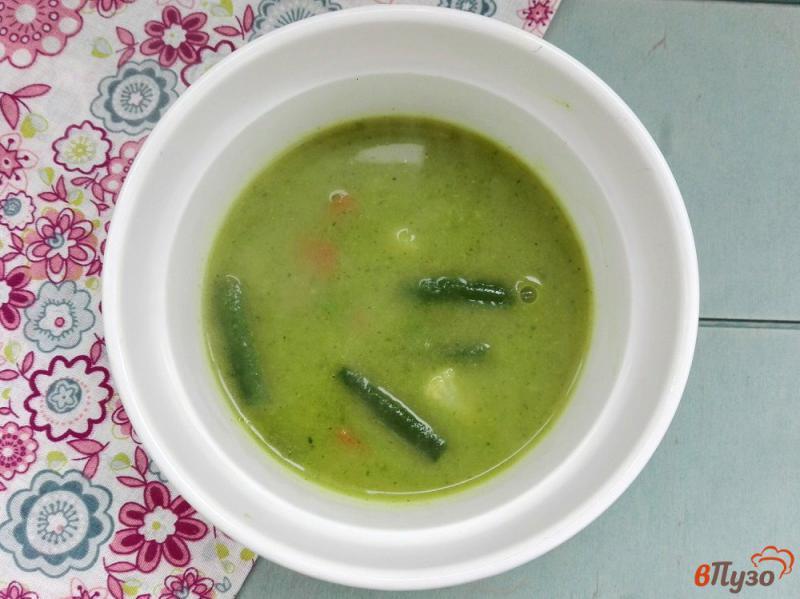 Фото приготовление рецепта: Крем-суп из брокколи с овощной смесью шаг №9