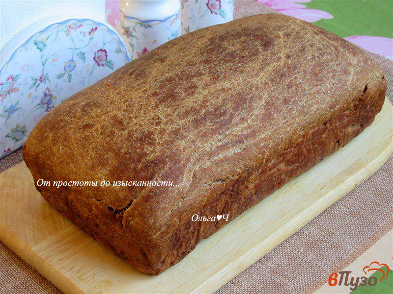 Фото приготовление рецепта: Цельнозерновой солодовый ржано-пшеничный хлеб шаг №8