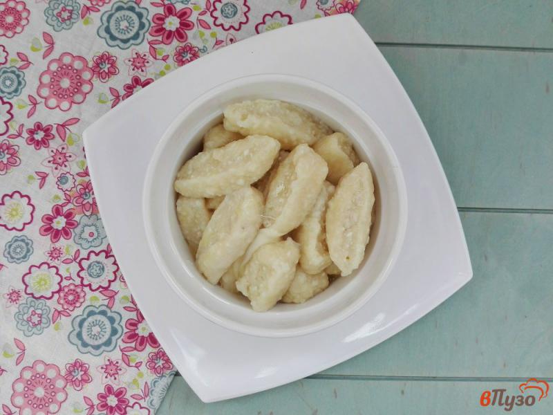 Фото приготовление рецепта: Ленивые вареники с бананом шаг №9
