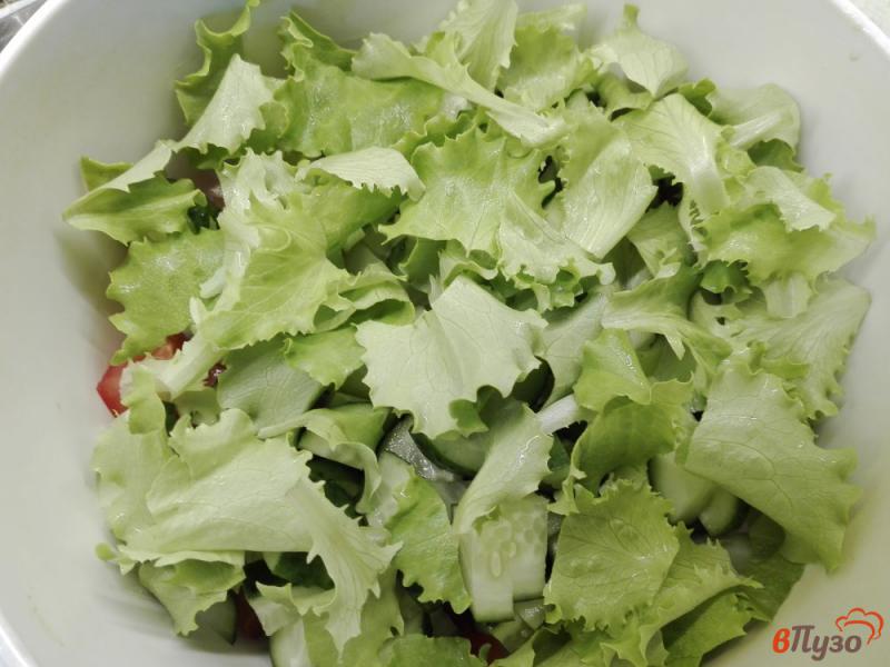 Фото приготовление рецепта: Овощной салат с кунжутом шаг №3